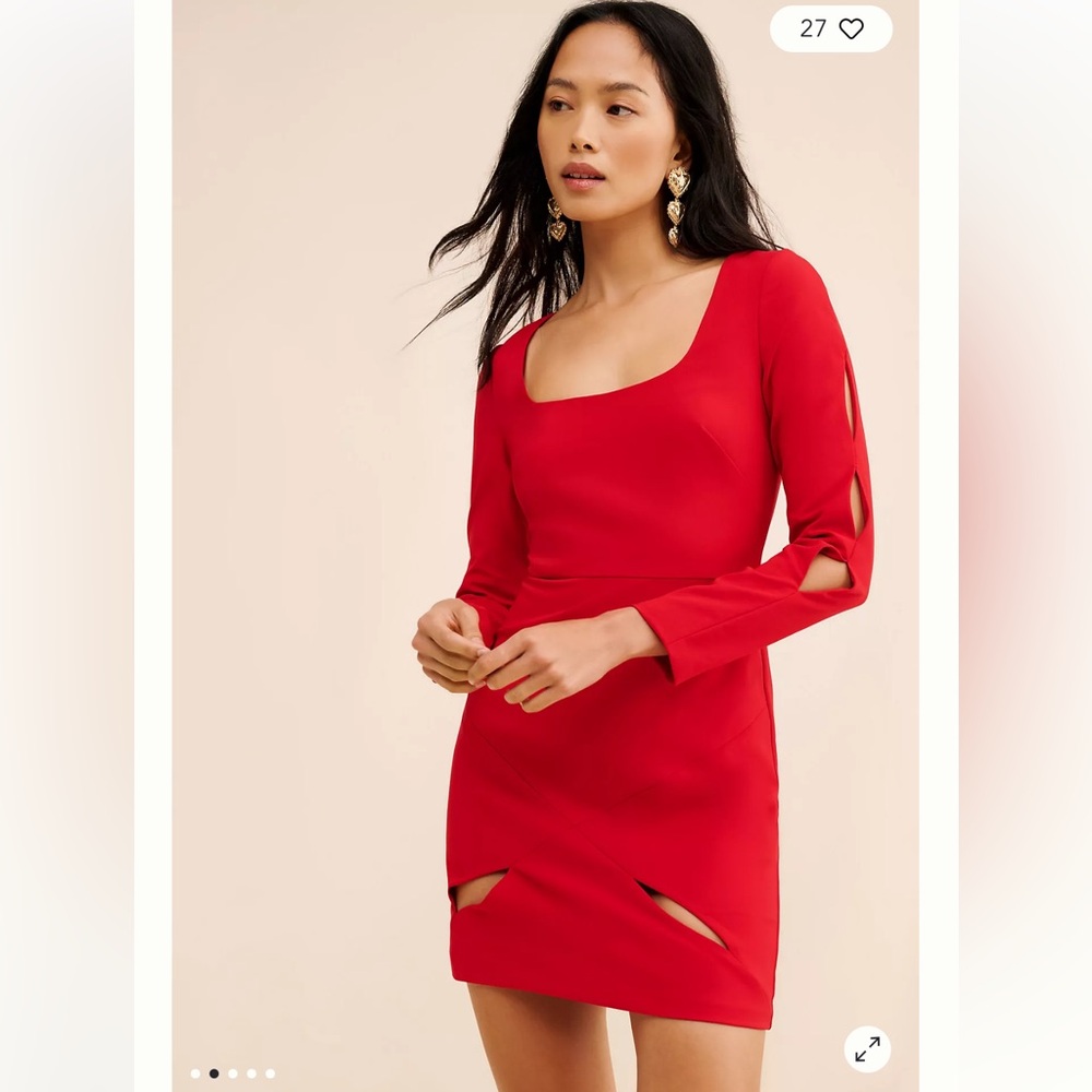 Liv Foster Stretch Crepe Mini Dress • Anthropologie • sz 6 nwt $195